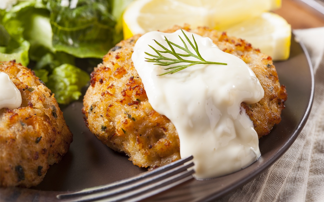 Crab cake od surimi štapića Glavno jelo Recepti — Ledo