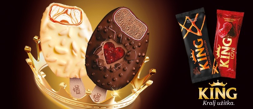 Two new magnificent King ice creams – King Love and King Caramel Adventure – are opposites that attract.