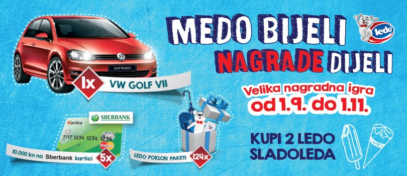 Unos kodova - Medo bijeli nagrade dijeli