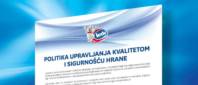 Politika upravljanja kvalitetom i sigurnošću hrane