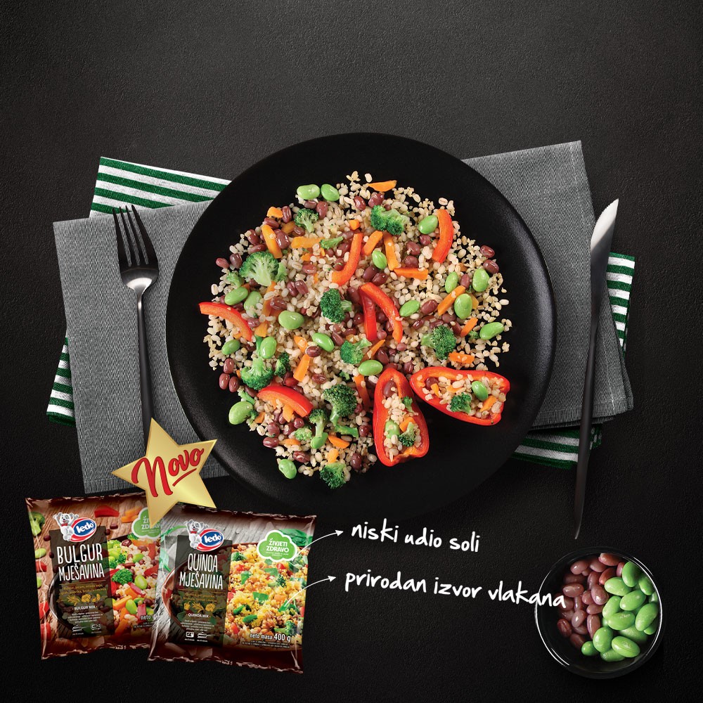 Nove Mjesavine Povrca I Zitarica Bulgur I Quinoa Novosti Ledo