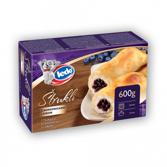 Štrukli s borovnicom i sirom – Slatka tijesta – Tijesta – Smrznuta hrana — Ledo