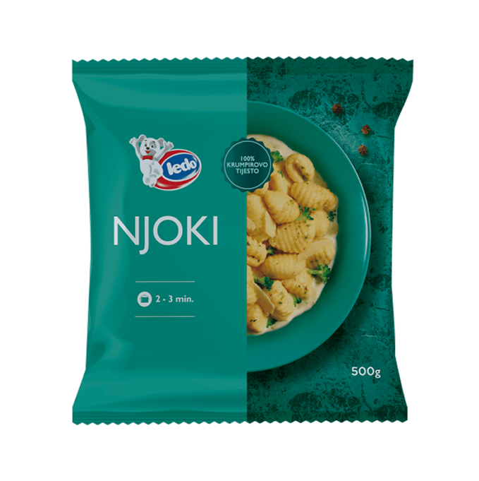 Njoki Premium 500 g prednja strana pakiranja